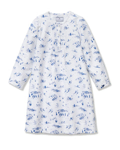Twill Beatrice Nightgown in Chalet Toile