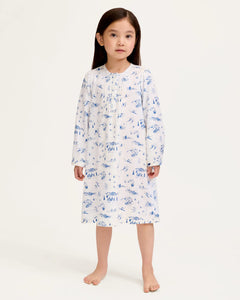 Twill Beatrice Nightgown in Chalet Toile
