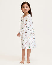 Load image into Gallery viewer, Twill Delphine Nightgown in Holiday Town
