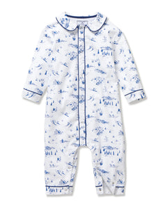 Baby Twill Cambridge Romper in Chalet Toile