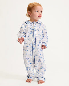 Baby Twill Cambridge Romper in Chalet Toile