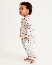 Load image into Gallery viewer, Baby Twill Cambridge Romper in Holiday Town
