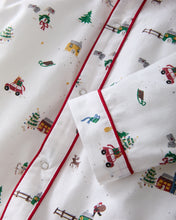 Load image into Gallery viewer, Baby Twill Cambridge Romper in Holiday Town
