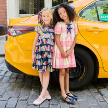 Load image into Gallery viewer, Girls Fatima Dress - Bookshelf
