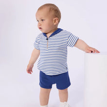 Load image into Gallery viewer, Baby Sailor Stripe Tee and Shorts Set
