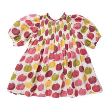 Load image into Gallery viewer, Girls Puff Sleeve Stevie- Pink Delicious Apples
