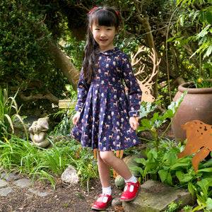 Owls in The Woods Pleated Dress