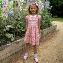Load image into Gallery viewer, Classic Rose Smocked Dress
