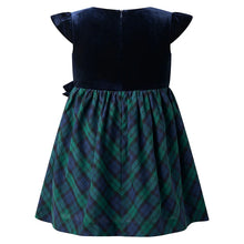 Load image into Gallery viewer, Velvet Blackwatch Check Party Dress
