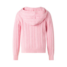 Load image into Gallery viewer, Cable Knit Zip Hoodie
