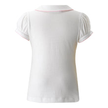 Load image into Gallery viewer, Pink Picot Trim Polo
