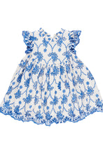 Load image into Gallery viewer, Cynthia Blue Eyelet Dress
