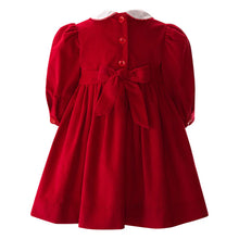 Load image into Gallery viewer, Baby Scottie Dog Corduroy Smocked Dress
