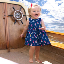 Load image into Gallery viewer, Baby Sailboat Dress and Bloomers
