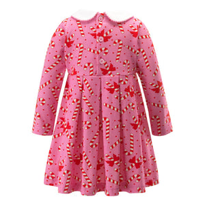 Baby Candy Cane Jersey Dress