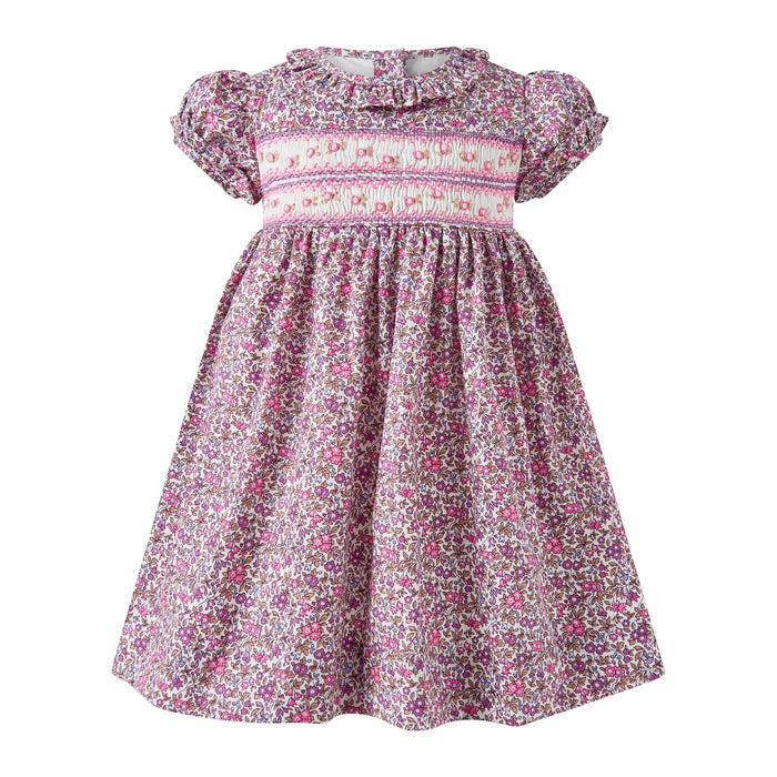 Baby Floral Smocked Dress and Bloomers
