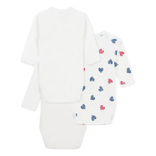 Load image into Gallery viewer, 3-Pack Wrap Heart Long-Sleeve Onesie
