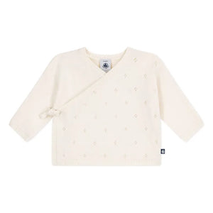 Baby Cross-Over Pointelle Cardigan