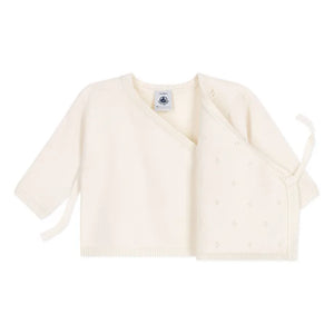 Baby Cross-Over Pointelle Cardigan