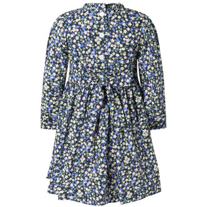 Floral Berry Ruched Dress