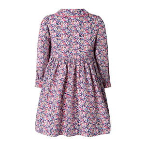 Floral Smocked Button-Front Dress
