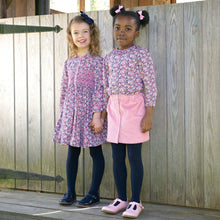Load image into Gallery viewer, Floral Smocked Button-Front Dress
