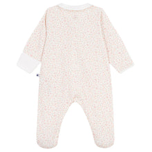 Load image into Gallery viewer, Baby Girl Front Zip Floral Footie with Collar
