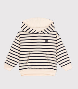 Navy Striped Hoodie