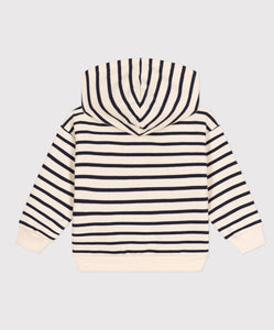 Navy Striped Hoodie