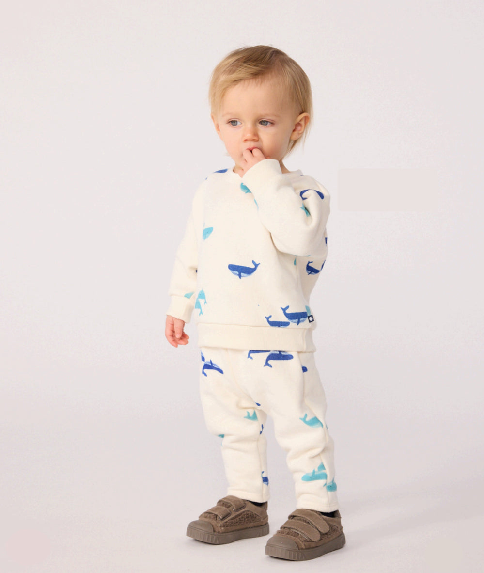 Baby Whale Sweatshirt and Pants Set