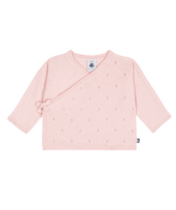 Baby Cross-Over Pointelle Cardigan