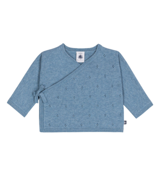 Baby Cross-Over Pointelle Cardigan
