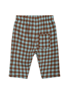 Baby Coffee Checks Brushed Pants