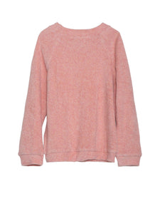 Coral Terry Sweatshirt