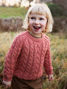 Alpaca Handknit Cable Sweater