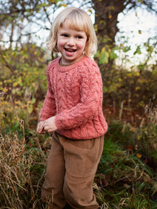 Alpaca Handknit Cable Sweater