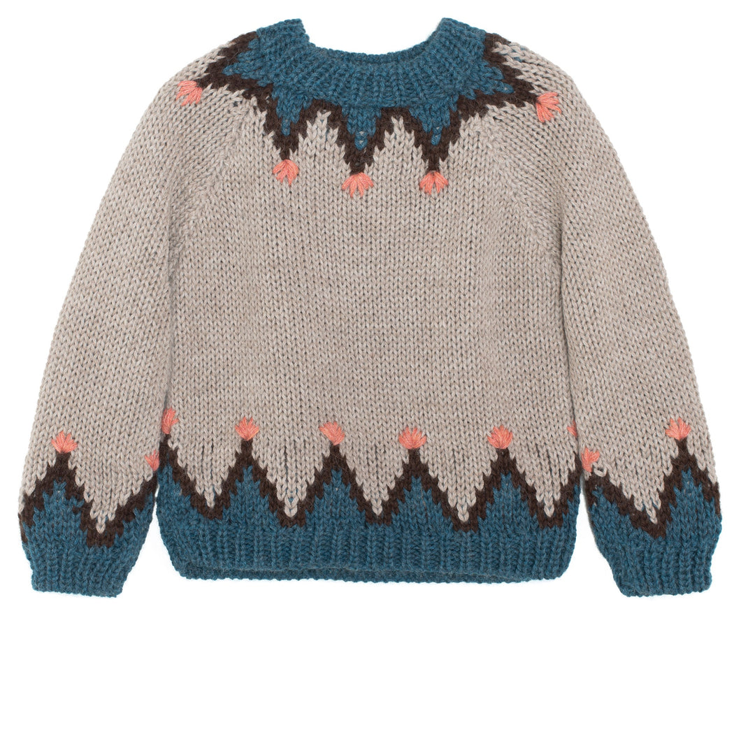 Alpaca Handknit Mountain Sweater
