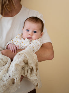Baby Alpaca Creme Blanket