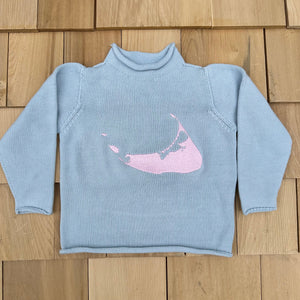 Rollneck Sweater with Nantucket Image