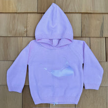 Load image into Gallery viewer, Hooded, Zip Back Baby Sweater with Image of Nantucket
