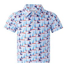 Load image into Gallery viewer, Baby Sailboat Polo and Shorts Set
