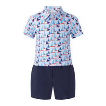 Load image into Gallery viewer, Baby Sailboat Polo and Shorts Set
