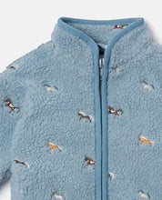 Load image into Gallery viewer, Baby Boy Sherpa Jacket with Horse Embroidery
