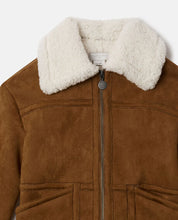 Load image into Gallery viewer, Girls Brown Shearling Jacket
