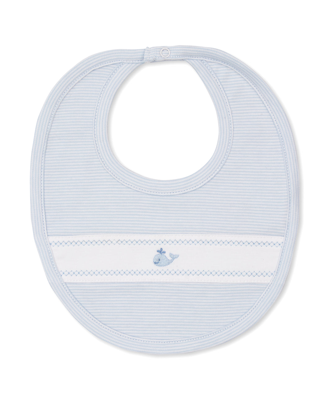 Classic Treasures Whale Bib- Blue