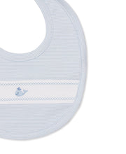Load image into Gallery viewer, Classic Treasures Whale Bib- Blue
