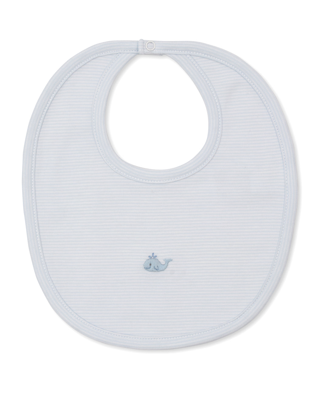 Crabs and Whales Hand Embroidered Bib- Blue