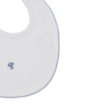 Load image into Gallery viewer, Premier Puppy Family Blue Hand Embroidered Bib
