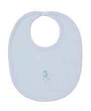 Load image into Gallery viewer, Safari Party Blue Embroidered Bib
