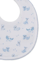 Load image into Gallery viewer, Blue Puppy Paws Bib
